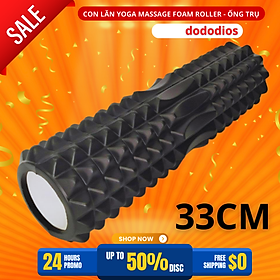 Con Lăn Massage Yoga Foam Roller dododios Màu Đen