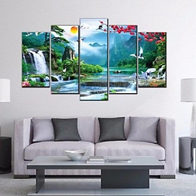 Tranh Treo Tường Phong Thủy Sơn Thủy Hữu Tình 19
