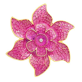 2-4pack Rhinestone Redbud Flower Brooch Pin Women Fashion Jewelry Clothes
