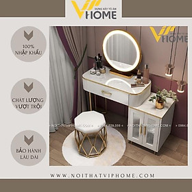Mua Bàn trang điểm  bàn phấn kèm gương tích hợp đèn LED kèm nút cảm ứng thông minh và ngăn kéo để đồ tện lợi BTD-00155