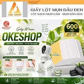 Giấy Lột Mụn Cám - Mụn Đầu Đen OKESHOP - Giải Pháp Cùng Gel Lột Mụn OKESHOP 600 tờ