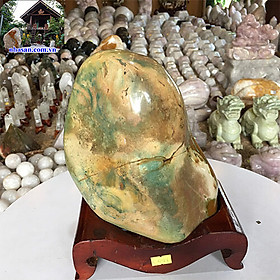 Mua Trụ đá canxedon chuyển mã não phong thủy CXD88 nặng 3.6kg kích thước 24x17x10cm – Vật phẩm phong thủy may mắn