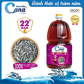 Hình ảnh Nước mắm truyền thống CANA 22 độ Đạm - 2Lít chai PET