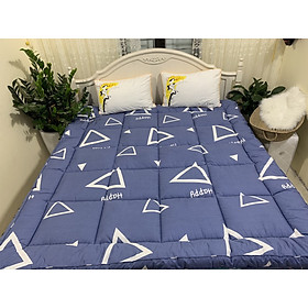 Mua Tấm làm mềm đệm topper home collection loại đẹp - Họa tiết tam giác - Tặng kèm 1 móc khóa Houston