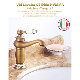 [Tổng Hợp] Vòi Lavabo nóng lạnh Tân cổ điển HVMMA bán chạy + tặng kèm cặp dây cấp không gỉ - Hàng nhập khẩu chính hãng