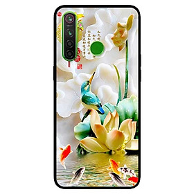 Ốp lưng dành cho Realme 6i mẫu Chim Hoa TRắng