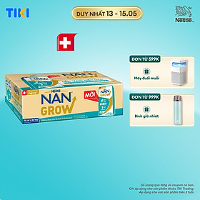 Thùng sữa bột pha sẵn Thực phẩm bổ sung Nestlé NANGROW 9(4x110ml) sữa mát công thức từ Thụy Sĩ với 100% Canxi giúp bé cao lớn vượt trội dành cho bé từ 1 tuổi