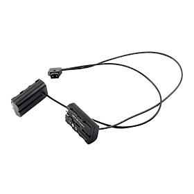 To Dual Np-F550  Battery Coupler for Camera Monitor LED Lamps