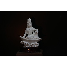 Mua Tượng Quán Âm Tự Tại ( nhựa composite Trắng )