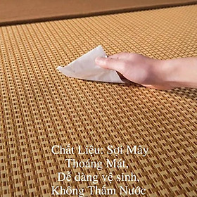 Chiếu Điều Hòa 3D Loại Dày Sợi Mây Chất lượng, Thoáng Khí, Mát Rượi 100x190cm, 120x190cm, 140x190cm, 160x190cm, 180x190cm