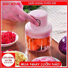 Mua Máy Xay Mini Sạc Điện  Có Cổng Sạc Usb  Xay Hành  Tỏi  Rau Củ Quả