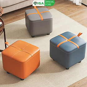 Ghế đôn sofa da simili cao cấp phong cách hiện đại thương hiệu IGA - GC16
