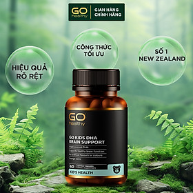 GO KIDS DHA BRAIN IQ 60 VIÊN - Viên nhai DHA cho bé nhập khẩu chính hãng GO Healthy New Zealand