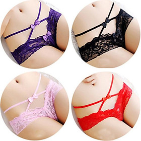 Combo 4 quần lót lọt khe chất liệu ren đính nơ