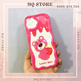 Ốp lưng cho Samsung A05 | A05s TPU viền sóng gấu dâu nhiều mẫu đáng yêu Kai Nguyễn( hàng chính hãng)