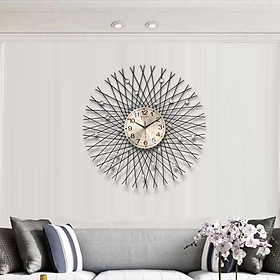 Đồng hồ treo tường GCLOCK loại to KT 75X75  cao cấp làm từ kim loại sơn tĩnh điện chạy máy kim trôi chuẩn