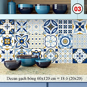 Mua Giấy dán tường nhà bếp  miếng dán bếp chống bắn dầu mỡ  chịu nhiệt cao | Decal Dán Bếp Xanh Vàng (03)