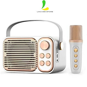 Hình ảnh Loa Bluetooth Karaoke Su-Yosd YS104 - Loa xách tay mini chất liệu nhựa cao cấp, công suất 6W và micro không dây - Hàng nhập khẩu