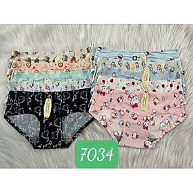 Combo 5 Quần Lót Nữ Su Thông Hơi Họa Tiết Mã 7034 – Mát Lạnh, Thoáng Khí, Phong Cách