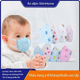 Khẩu trang trẻ em 3D hàng đẹp cho bé 0-10 tuổi