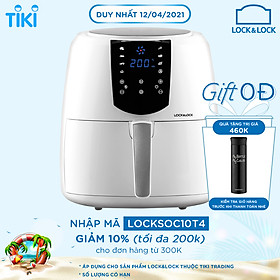 Nồi Chiên Không Dầu Lock&Lock EJF357WHT (5.2 Lít) - Hàng Chính Hãng