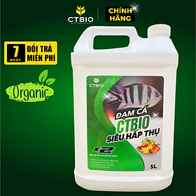 Hình ảnh Đạm Cá Hữu Cơ CTBIO (5 Lít) Nguyên Chất - Mùi Thơm - Dinh Dưỡng Tự Nhiên cho rau hữu cơ, cây cảnh, hoa quả sạch tại nhà.