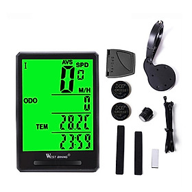 Đồng hồ đo tốc độ WEST BIKING màn hình lớn cho xe đạp 2,8 inch