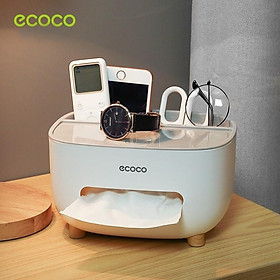Hộp đựng khăn giấy để bàn đa năng Ecoco