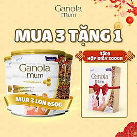 ( Mua 3 Tặng 1 Hộp Giấy 300G ) Dinh Dưỡng Từ Hạt Ganola Mum Bổ Sung toàn Diện Cho Mẹ Bầu