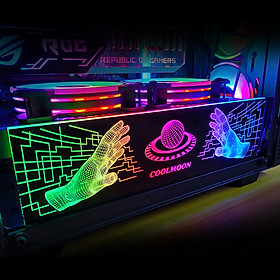Mua Thanh Led RGB Coolmoon đồng bộ Hub   Dùng độ trang trí cho case nguồn máy tính - Hàng nhập khẩu