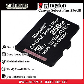 Mua Thẻ Nhớ Kingston 256GB Micro SD Class 10 SDCS2/256GBSP hàng chính hãng
