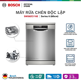 Mua Máy rửa chén độc lập Bosch 14 bộ SMS6ZCI16E - series 6 (màu bạc inox) - Hàng chính hãng