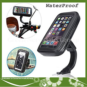 Giá đỡ điện thoại xe máy, xe đạp chống nước hỗ trợ cảm ứng 3 lớp chống sóc xoay 360 Green Networks Group ( 1 Cái )