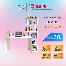 Mua Bàn làm việc tại nhà có kệ sách SMLIFE Devine