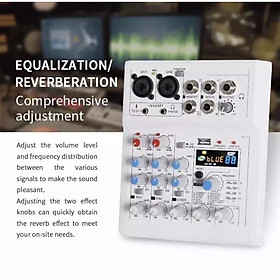 Mua Bàn trộn âm thanh karaoke + Thu âm mixer E4 Bluetooth tích hợp 88 hiệu ứng