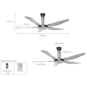Mua Quạt trần KDK Z60WS Hàng chính hãng