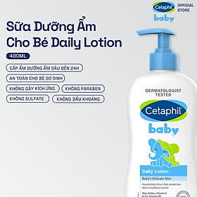 Sữa dưỡng thể dịu lành cho bé Cetaphil Baby Daily Lotion 400ml