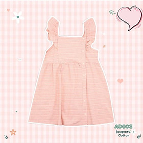 Váy mùa hè bé gái từ 6 tháng đến 5 tuổi tay bèo chất liệu cotton cao cấp AD003