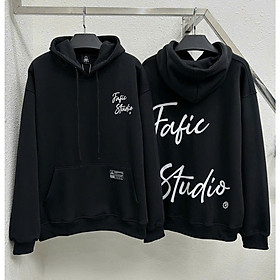 Áo hoodie Fafic big, Áo khoác hoodie form rộng nam nữ logo local brand unisex 100% premium cotton có mũ 2 lớp dày dặn ulzzang phong cách Hàn Quốc