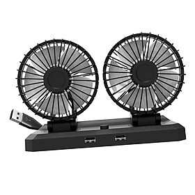 Car Fan Cooling Air  Degree Rotatable Durable for Hot Summer Easily Install