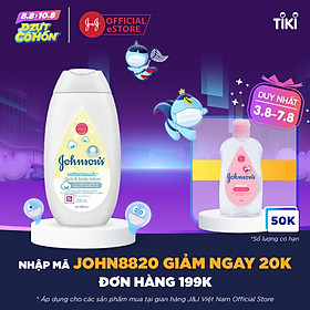 Sữa dưỡng ẩm Johnson's Baby mềm mịn (200ml)