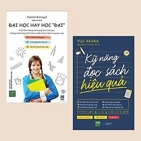 Combo sách Kỹ Năng hay: Kỹ Năng Đọc Sách Hiệu Quả + Đại Học Hay Học "Đại" (Tủ sách học tốt / Bộ 2 cuốn)