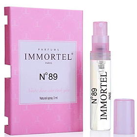 Nước hoa nữ IMMORTEL No89 Eau De Parfum 3ml