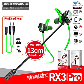Tai Nghe Gaming Có Mic Rời xMOWI RX3 Dùng Được Cho Cả Máy Tính Và Điện Thoại - Hàng Chính Hãng