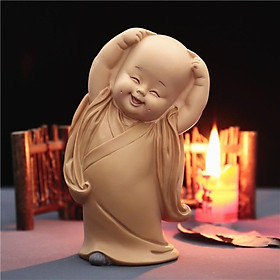 Mua ️ Tượng Chú Tiểu Vàng Dễ Thương Mini