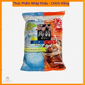 Thạch trái cây Orihiro Nhật Bản cho bé gói lớn 240g ( 20gx12) - Chanh & coca