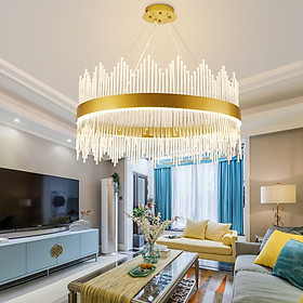 Mua Đèn thả pha lê MONSKY ILIA 60cm kiểu dáng mới lạ với 3 chế độ ánh sáng hiện đại trang trí nội thất cao cấp.