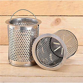 Mua Dụng Cụ Lọc Rác Bồn Rửa Chén Inox Lồng Sâu Có Quai Cầm