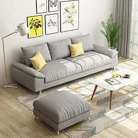 Sofa băng phòng khách BMSF05 Juno Sofa phối màu hiện đại Tặng kèm đôn 