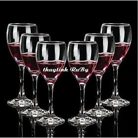 Mua BỘ 6 LY RƯỢU VANG  LY CHAMPAGNE PHA LÊ 230ML - LY VANG ĐỎ 3965